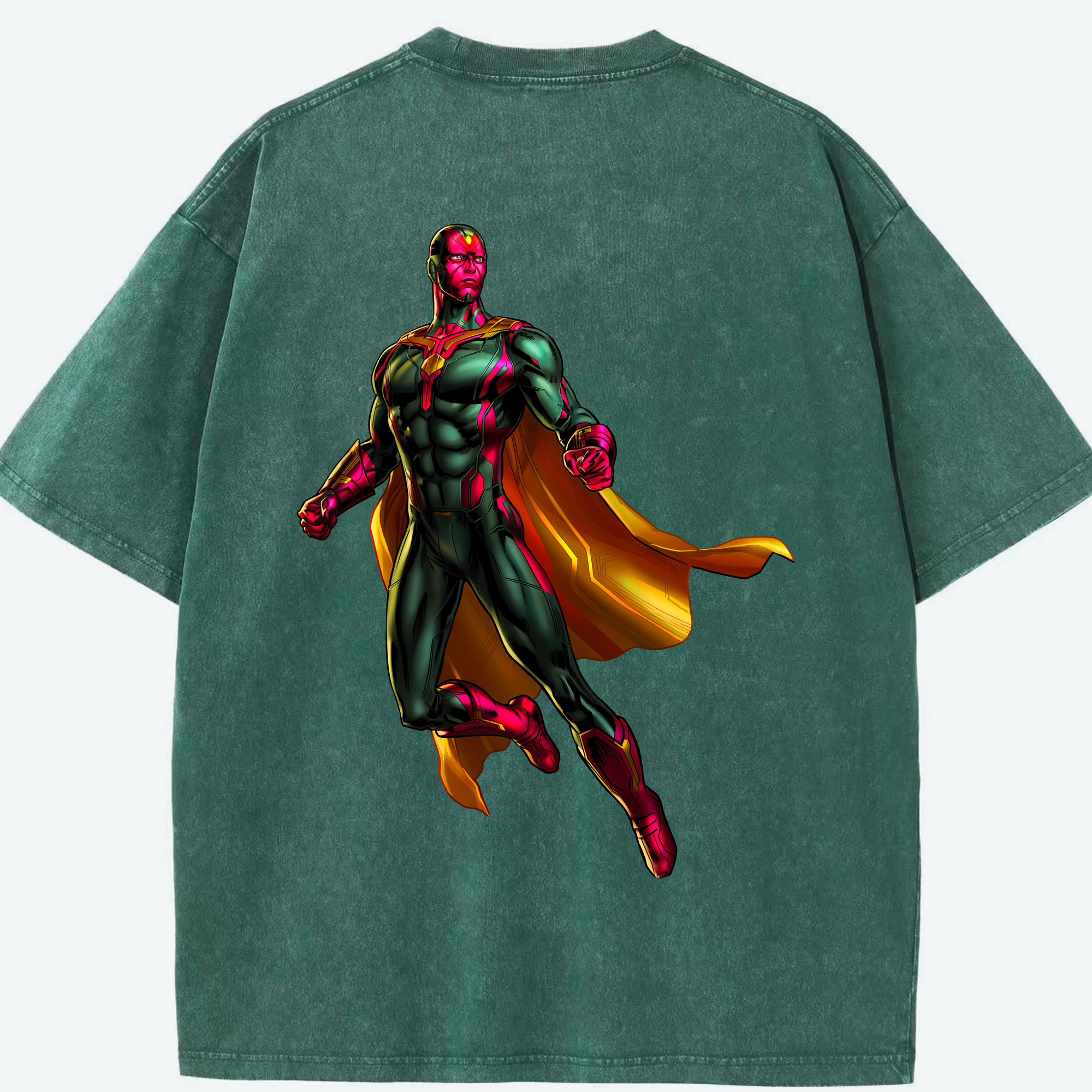 （画像用） アベンジャーズ The Avengers 綿100% ヴィンテージ風 半袖Tシャツ（背面プリント）